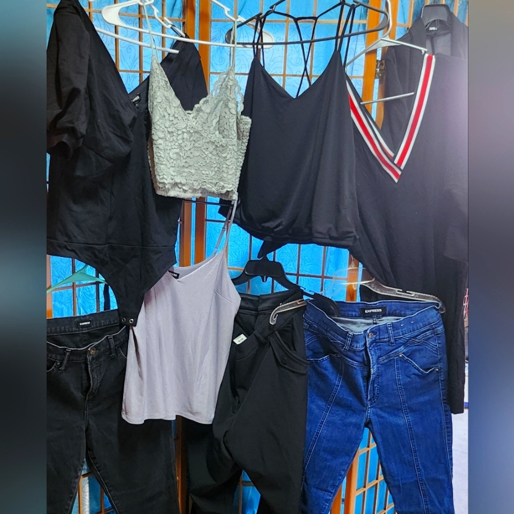 Express lot of 9 clothing